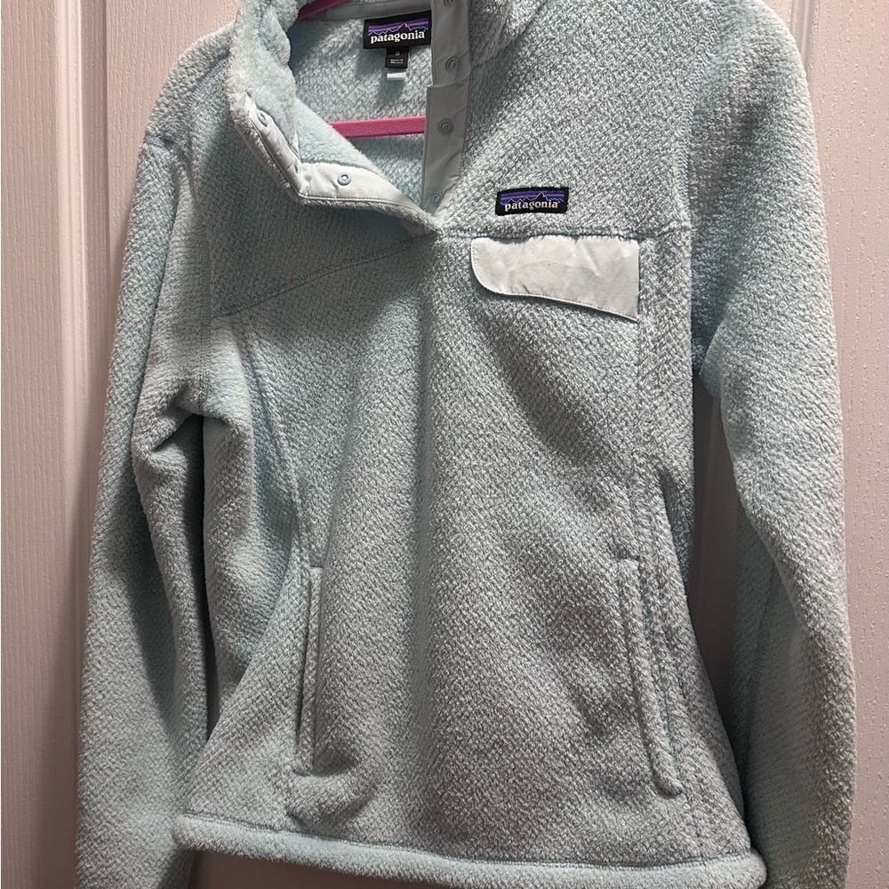 Patagonia Light Blue Snap-T Fleece